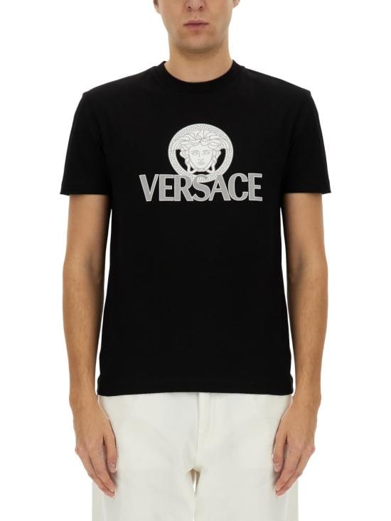 VERSACE Men T-Shirts 1014226 1A100881B000 BLACK