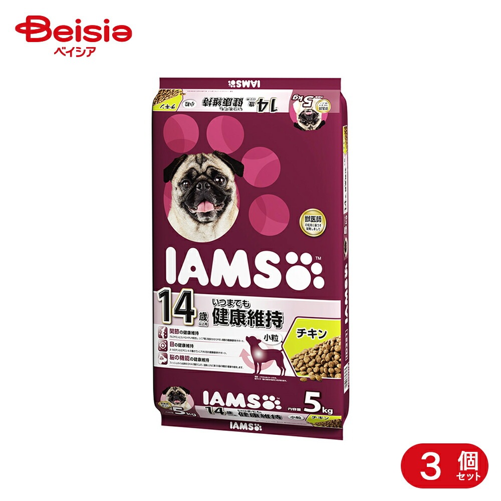 ドッグフード マースジャパンリミテッド 14歳以上用いつまでも健康維持チキン小粒5Kg×3 シニア まとめ買い ペット