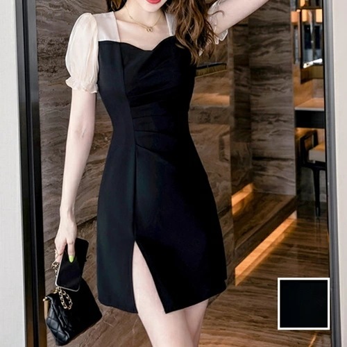 パーティードレス 結婚式 ワンピース ショート ミニ丈 オケージョン イブニング ドレス 韓国 ファッション レディース 春 夏 ブライダル お呼ばれ コーデ 成人式 二次会 同窓会 20代