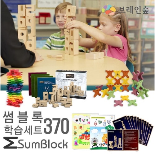 ブレインフォレストサムブロック学習セット370幼稚園児童家学院教授教区団体創造力