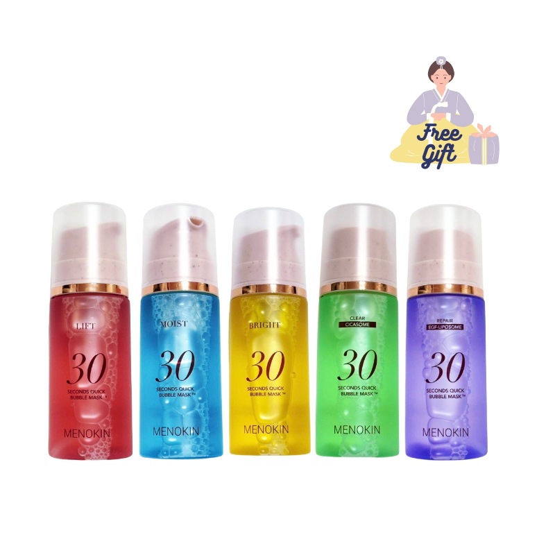 【パクボヨン pick】[MENOKI] 30秒 クイックバブルマスク５種から１択　リフト/モイスト/ブライト/クリア/リペア