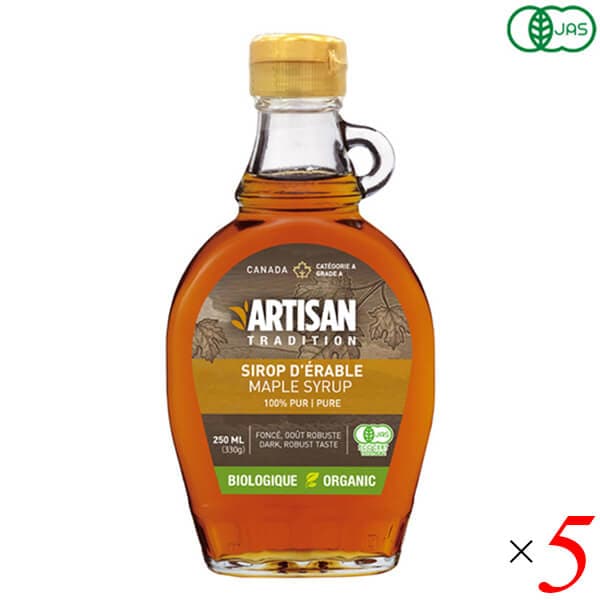 ミトク アーティザン トラディション メープルシロップ 330g（250ml） 5本セット 5,879円