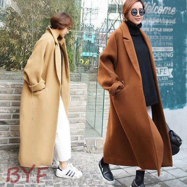 [一部] ロングコート レディース 超ロングコート チェスターコート ロング オーバーサイズ コー