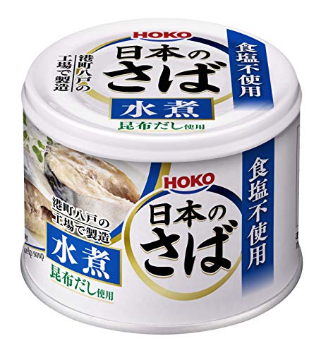 宝幸 日本のさば水煮 食塩不使用 昆布だし使用 190g×24缶 190グラム (x 24)