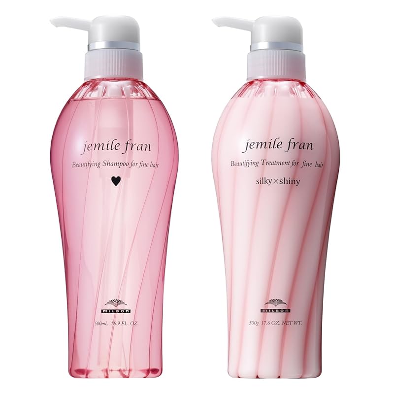 ミルボン ジェミールフラン シャンプー ハート H 500ml + トリートメント シルキーシャイニー 500g セット