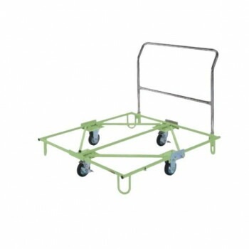 サカエ 樹脂パレット台車 取手付タイプ 1245x1105x912mm SC-110T