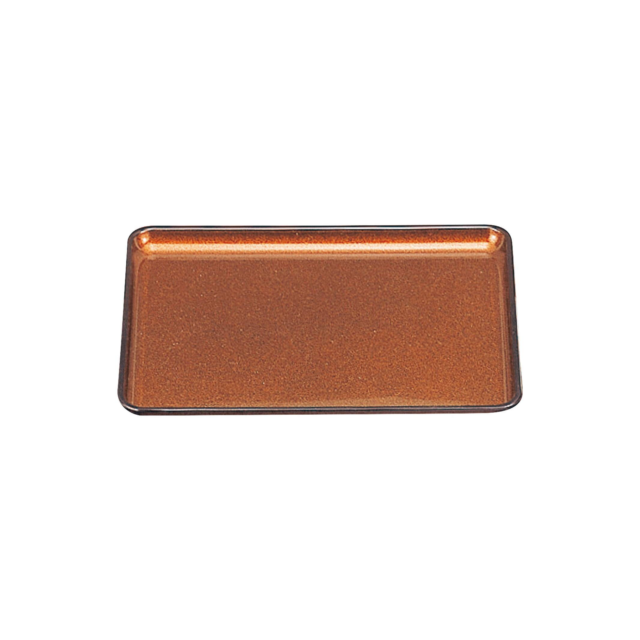 福井クラフト おしゃれ お盆 トレー 5-26-17 ブラウン 45.5×31.7×2.8 おぼん 戦国長手盆 梨地 尺5 5-26-17