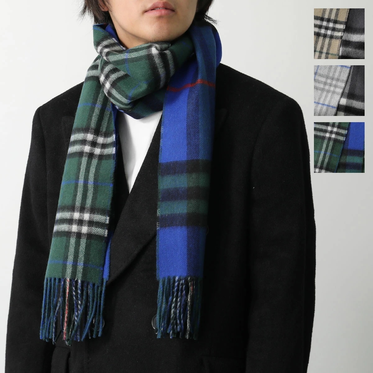 BURBERRY バーバリー マフラー MU DF MED TO GC SCF 8095699 8095703 8095700 8095039 メンズ リバーシブル カシミヤ バーバリーチェック カラ 55,578円