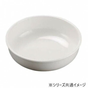 福井クラフト　メラミン29cm玉渕丸深鉢ホワイト 51353670