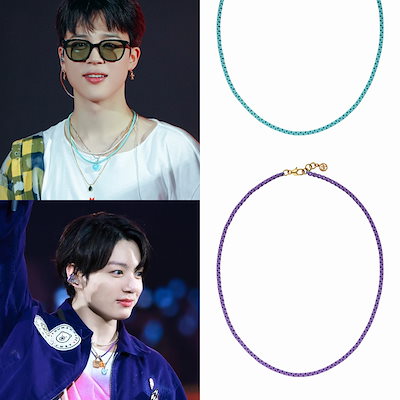 【Mikshimai】COLOR CHAIN 001▲BTS着用 Mikshimai】COLOR CHAIN 001△BTS着用