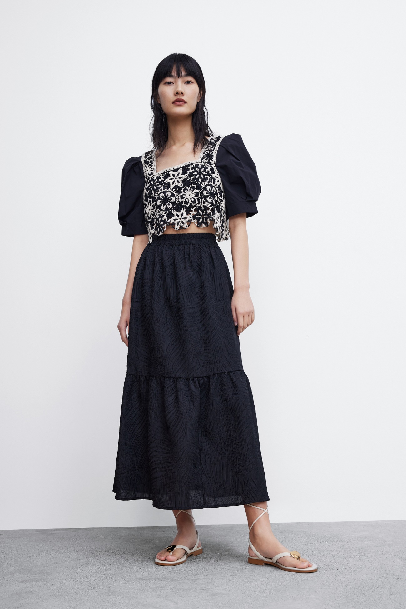 春 夏 婦人服 ボヘミアン カジュアル レイジースタイル ステッチ ニット Tシャツ 個性的 ユニークなデザイン 奇抜 ブラック S M L XL トップス シャツ 袖あり 半袖 かわいい 大人可愛い