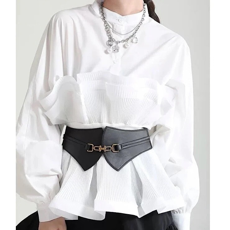 Tシャツ　トップス 長袖　ｔシャツレディース　クロップド　ティーシャツ　レディースファッション　ブラウス 袖あり　ボリューム袖 パフスリーブ レース 刺繍 透け感 シースルー　キレイ目　大人可愛い