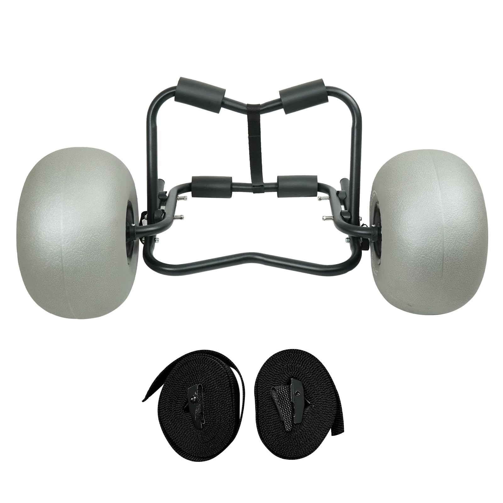 Fkstyle【もう砂浜の移動で疲れない！】 カヤックカート バルーンタイヤ式 ドーリー 砂に埋まらない スムーズ運搬/折り畳みで車載もコンパクト/カヤック カヌー SUPの移動負担を軽減 9,029円