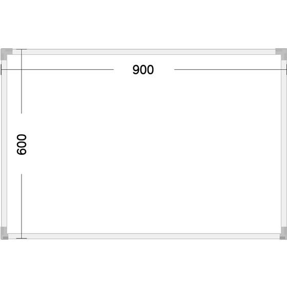 eeホワイトボード無地タイプ 900×600mm サンケーキコム EWS-90B
