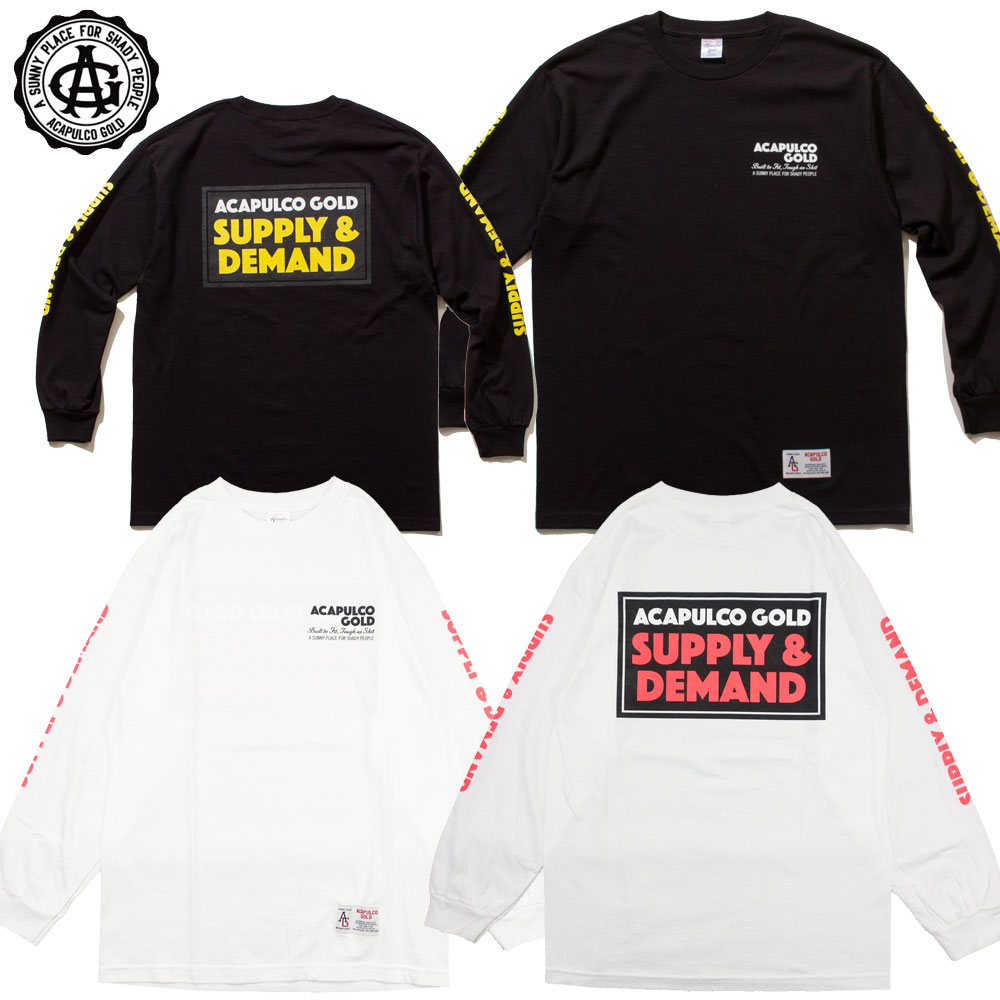 【Acapulco Gold/アカプルコゴールド】長袖 Tシャツ ロンT/SCALE LS TEEロングスリーブ Tee ストリート スケーター メンズ レディース ファッション