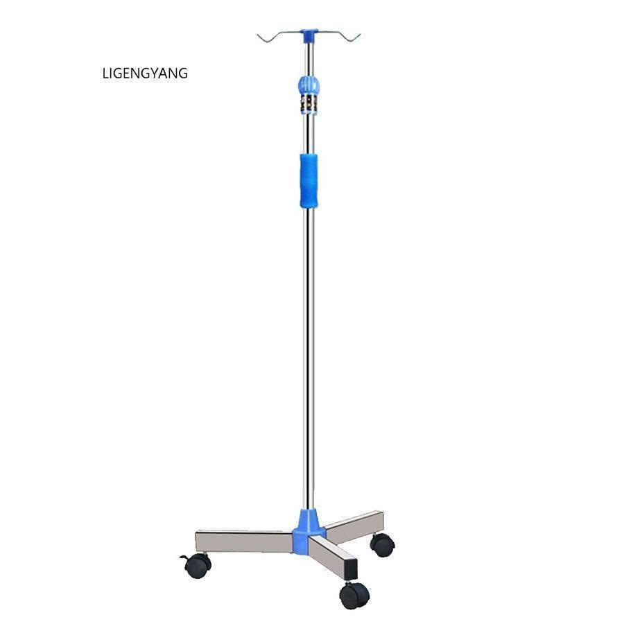 [新品入荷]点滴スタンド 組立簡単 輸液スタンド 頑丈耐用 IVスタンド 伸縮型 ステンレス鋼 伸縮式点滴スタンド 調整可能な輸液スタンド 車輪付きIVポール