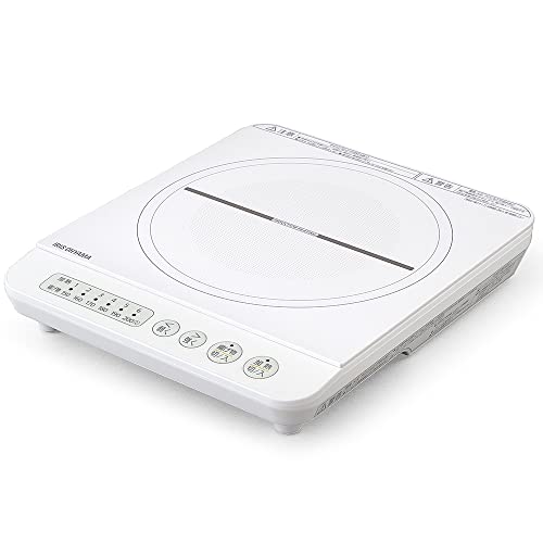アイリスオーヤマ IHコンロ 1口 IHクッキングヒーター 1400W ホワイト IHK-T35-W 6,550円