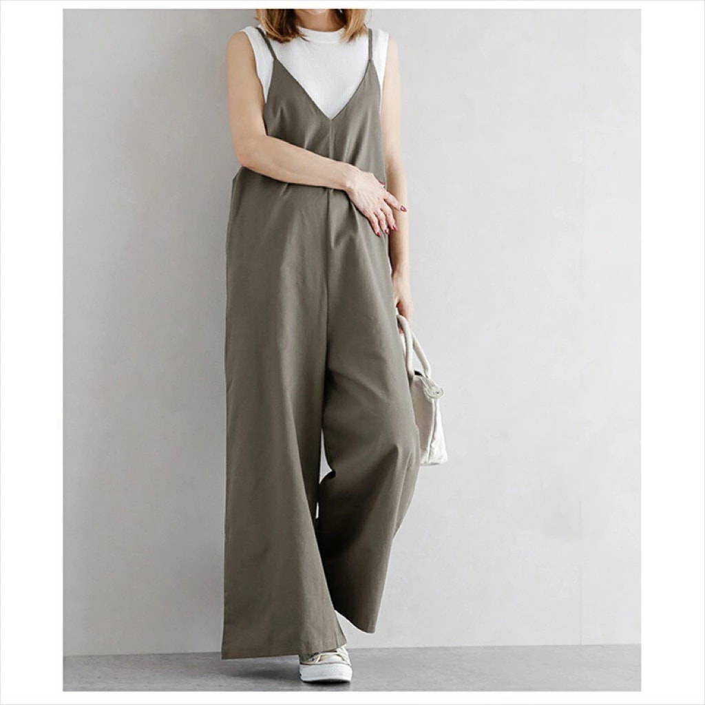 オールインワン サロペット パンツ ロング丈 大人 サロペットパンツ パンツドレス オーバーオールおしゃれレディース オーバーサイズ サロペットパンツ きれいめ 大きいサイズ レディース オーバーオー