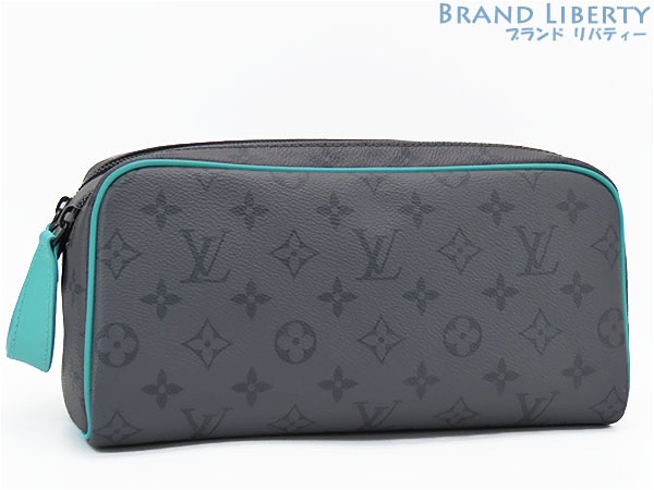 新品同様ルイヴィトンモノグラムエクリプスリバースドップキットセカンドバッグクラッチバッグハンドバッグポーチターコイズ 166,000円