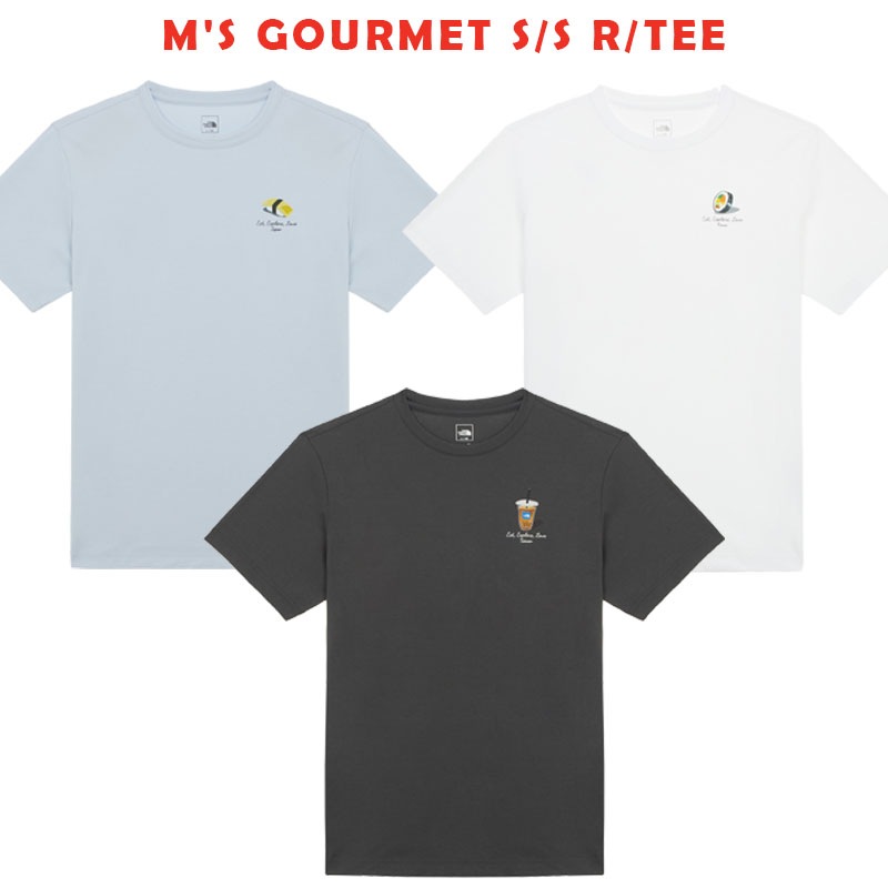 韓国正規品保証 関税負担なしNT7UR22A MS GOURMET SS RTEEデイリー 基本 着装 男子 女子 人気 韓国 ファッション 男女共用 アウトドア