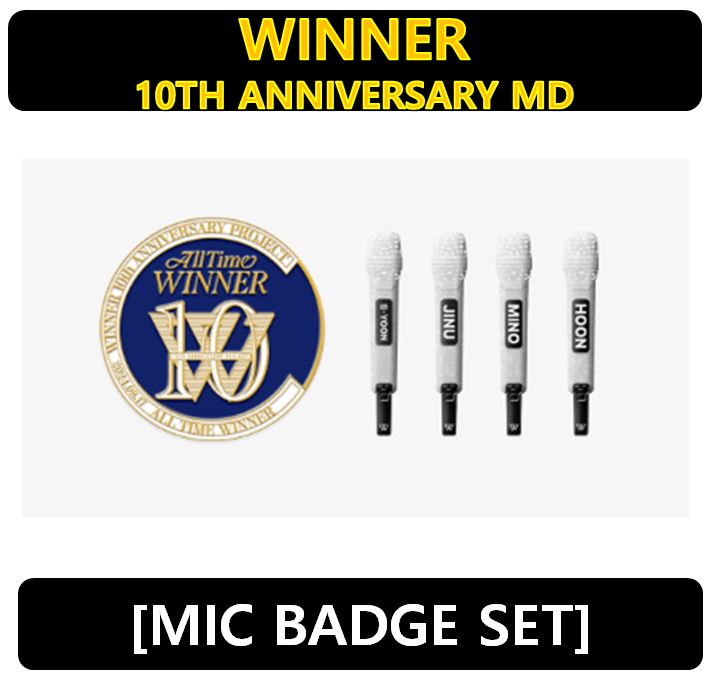 【WINNER】 - [MIC BADGE SET]10TH ANNIVERSARY MD