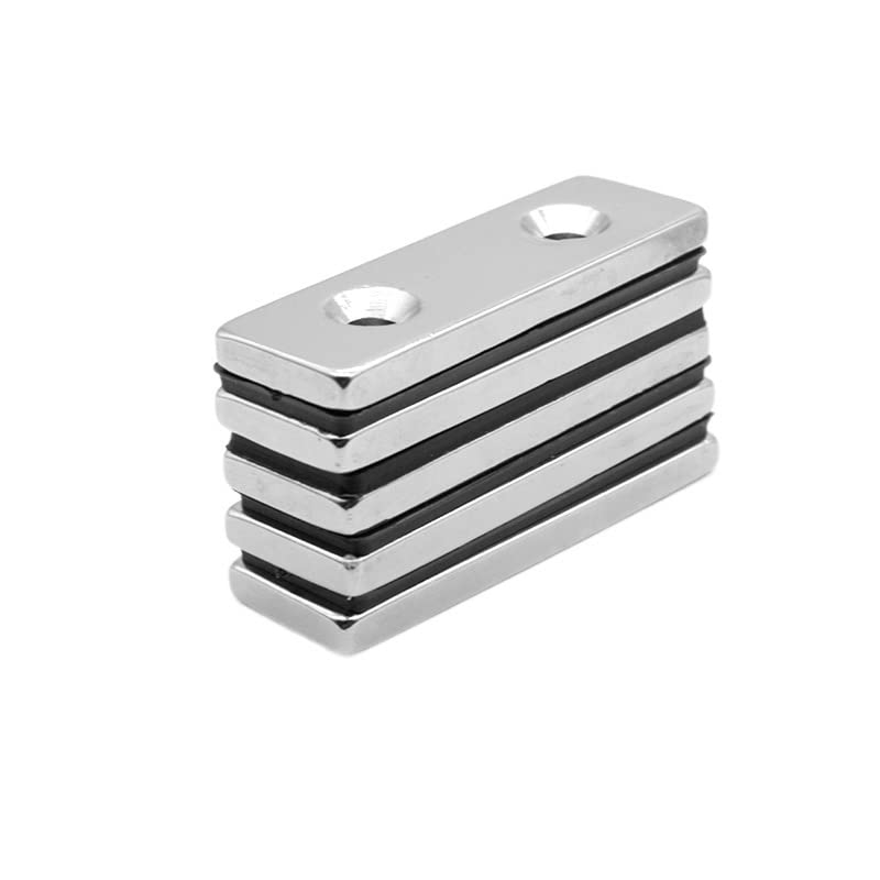 1/2/5/10 個 60*20*5-5 ミリメートルロングシート超強力強力な磁石穴 5 ミリメートルブロックレアアースネオジム磁石 60x20x5-5mm(10PCS) 7,839円