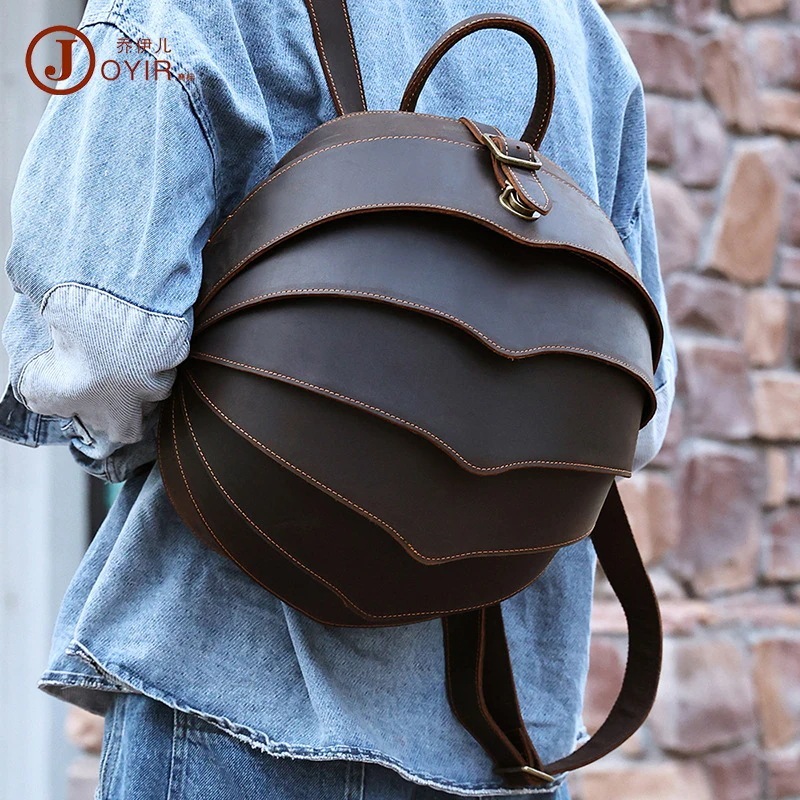 【3日で出荷】個性 メンズ 撥水牛革生地 バックパック カバン 多機能トラベルバッグ 大容量 防水 バイク 自転車 ランドセル5806