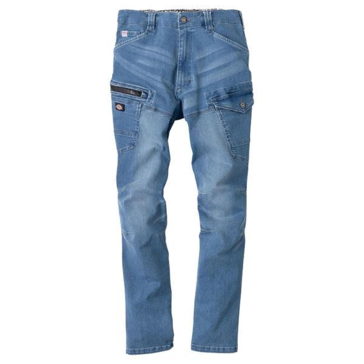 Dickies ディッキーズ ストレッチシルキーデニムカーゴ ライトインディゴ LL D-2905 コーコス信岡 作業着 作業服 デニムパンツ