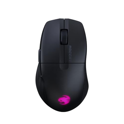 ゲーミングマウス PURE AIR 超軽量54g ワイヤレス ブラック/黒 2.4GHz無線/Bluetooth 光学式/26K/125時間持続/サイドボタン/オプティカルスイッチ 17283