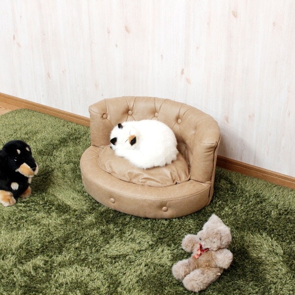 後藤家具物産 PSO-MG-BE-S ベージュ Pets are family ペットソファ メーカー直送