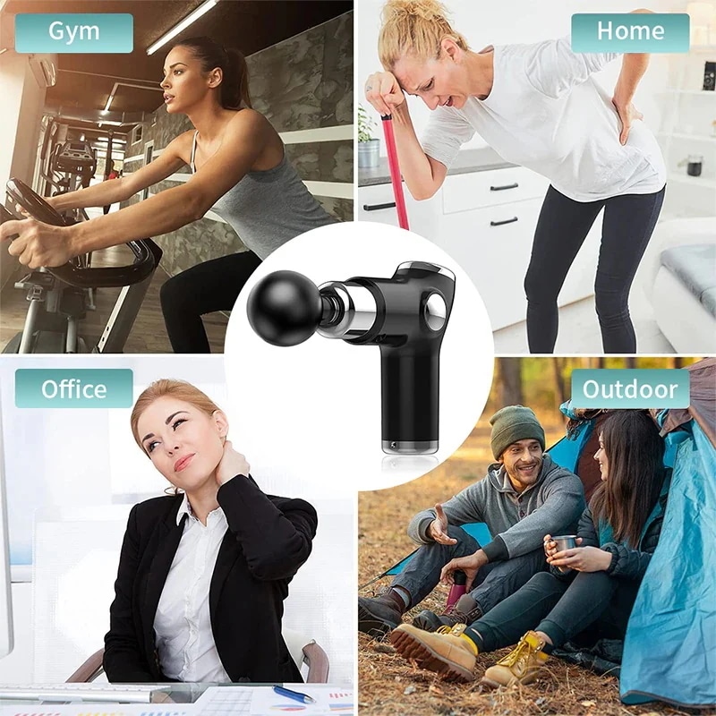 全身ケア ミニ軽量 小型 マッスルマッサージガン ディープエクササイズ用の実用的な全身ケア デバイス 筋肉痛 和らげ