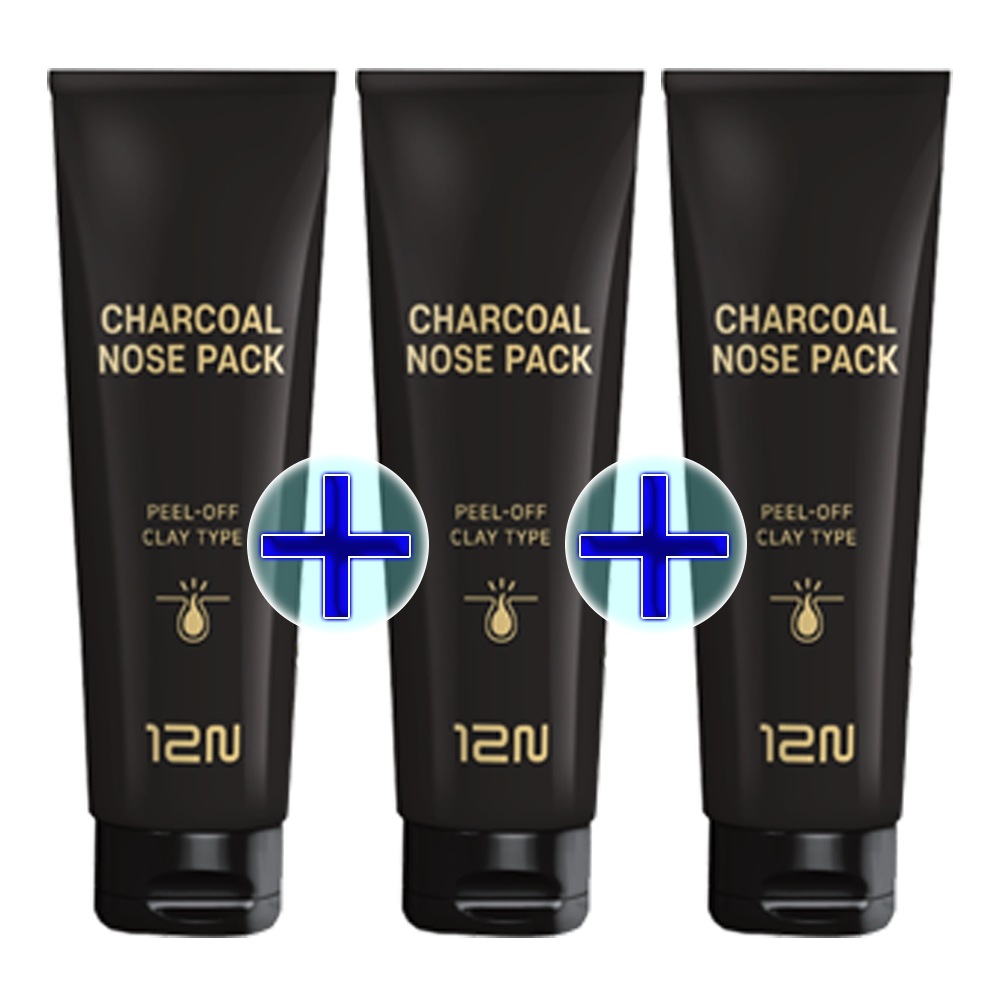 大容量ツウェルブナインチャコールコパック100g + 100g + 100g /ブラックヘッド+皮脂除去+毛穴収縮 5,253円