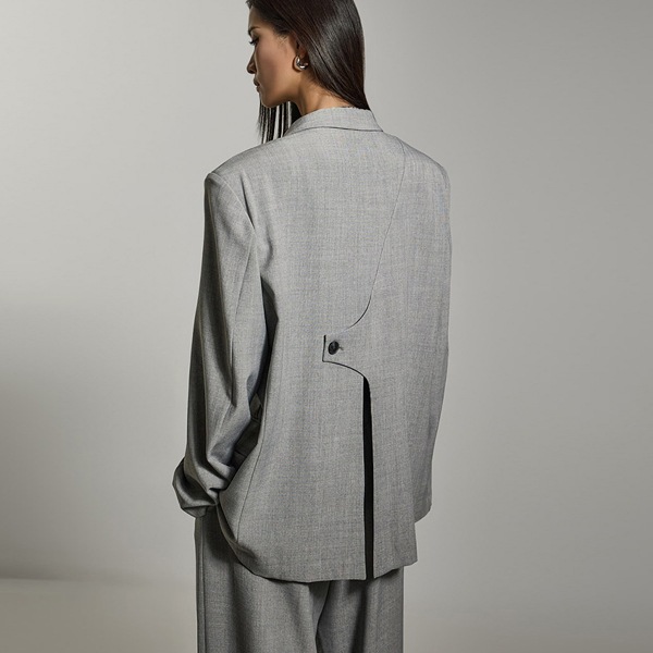 J2748 バック ボタン パッド ジャケット