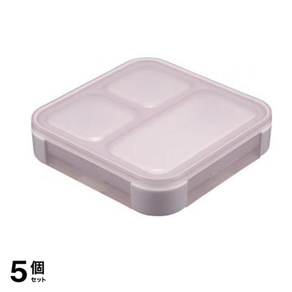 CB JAPAN (シービージャパン) 薄型弁当箱 抗菌 フードマン 500 500mL (パープル) 5個セット