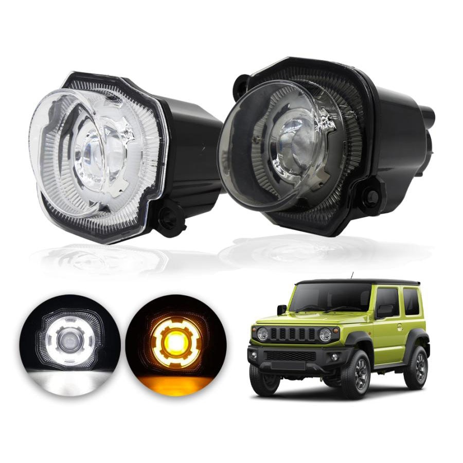 LED ウインカー ディライト機能付 【ジムニー JB64/JB74 専用】アンバー ホワイト 2 色切替 車検適合 ハイフラ抵抗器付属 純正交換設計