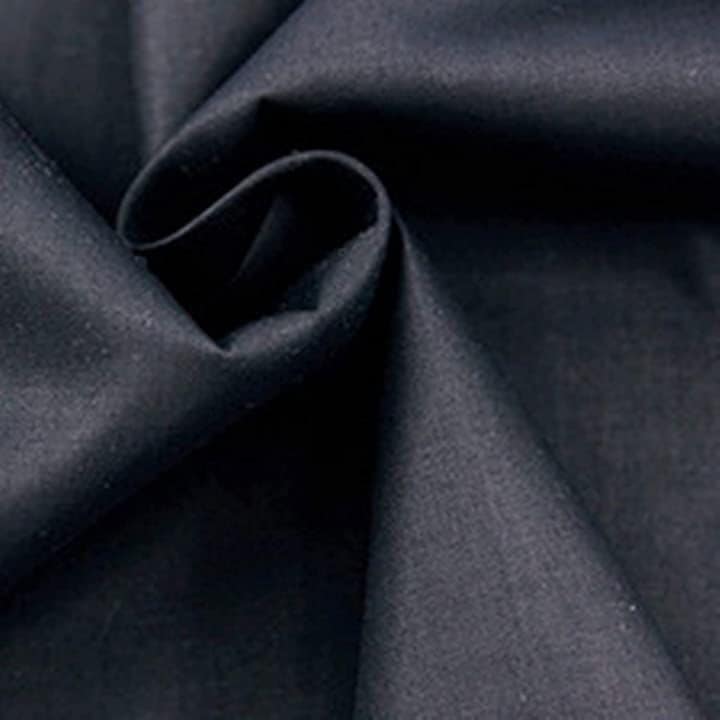 コットン ツイル生地 黒 無地 綿100％ 幅約160cm やや薄手( 5ｍ) 5,245円