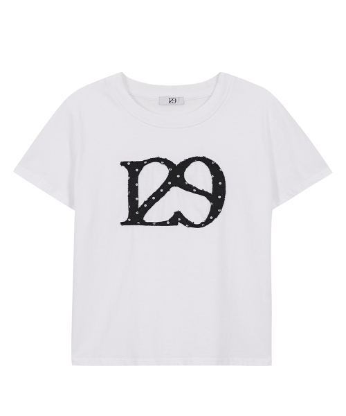 【ILLIGO】 129 LOGO PATCH T-SHIRT WHITE DOT 正規品