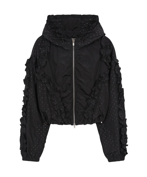 【ILLIGO】 Frill Dot Windbreaker Black 正規品
