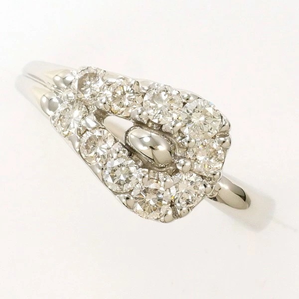 PT900 プラチナ リング 8.5号 ダイヤ 0.50 【中古】