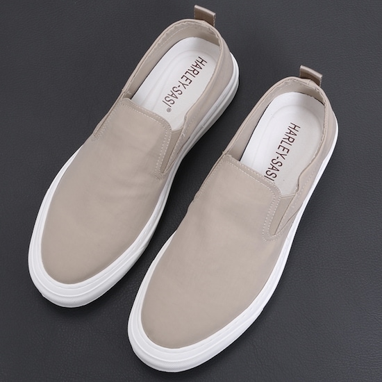 【取寄：納期2週間】スリッポン レディース シューズ 無地 疲れにくい 通勤 通学 シンプル ウォーキングシューズ