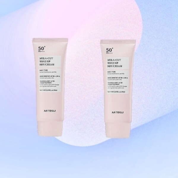アートデリ メラカット 日焼け止め トーンアップ 50ml 2個