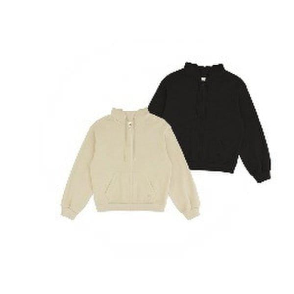 女性ベルベットコーデュロイボンディングフードジップアップ 10540-134-851-12AB-SH