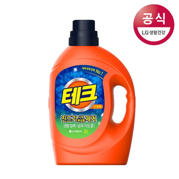 테크 진드기제거 액체세제 드럼 3L 1개