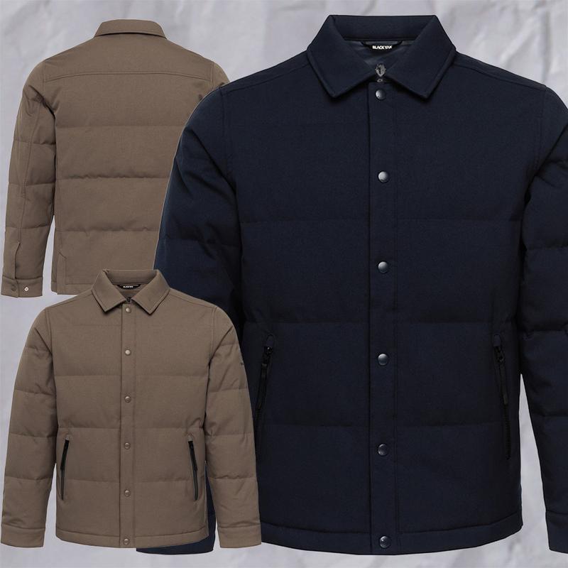 25年新作 メンズ カジュアル/デイリー RDS グース軽量パディング ウールライク モナーク ダウンシャツ 1BYPAWU033