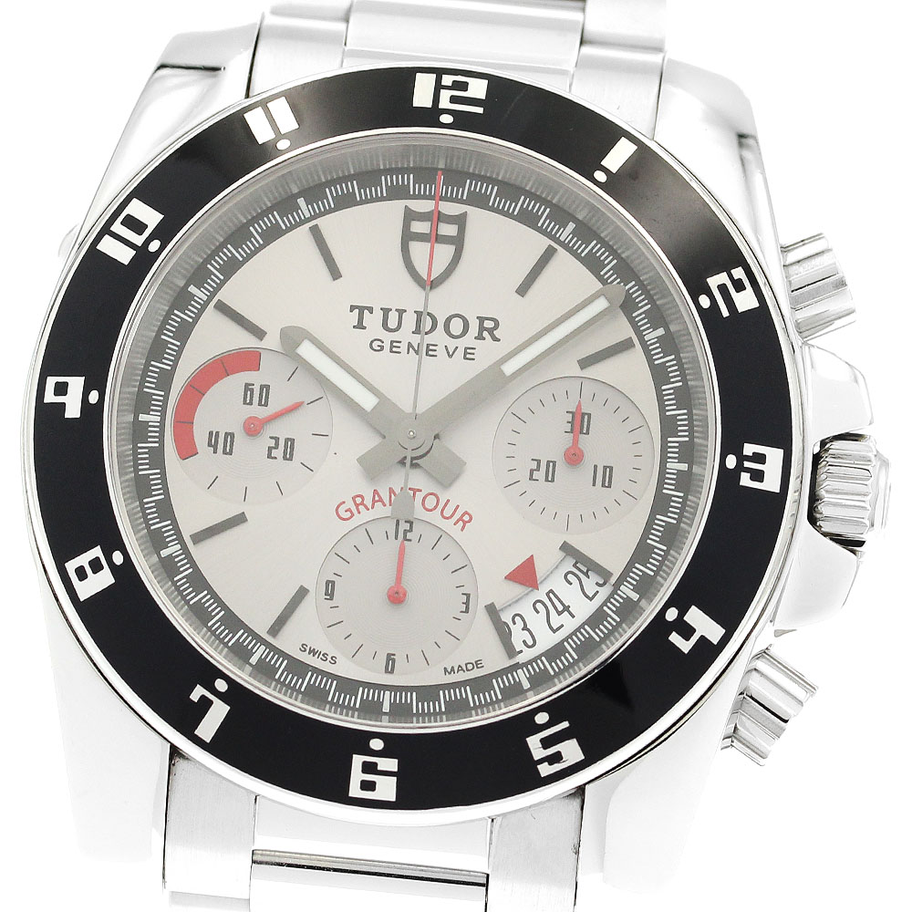 チュードル TUDOR 20350 グランツアー クロノ デイト 自動巻き メンズ _893542【中古】