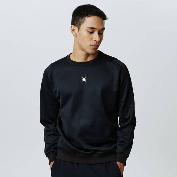 共用ユーロスポーツ起毛マンツーマンTシャツ SPIWCNRL222UBLK 710364