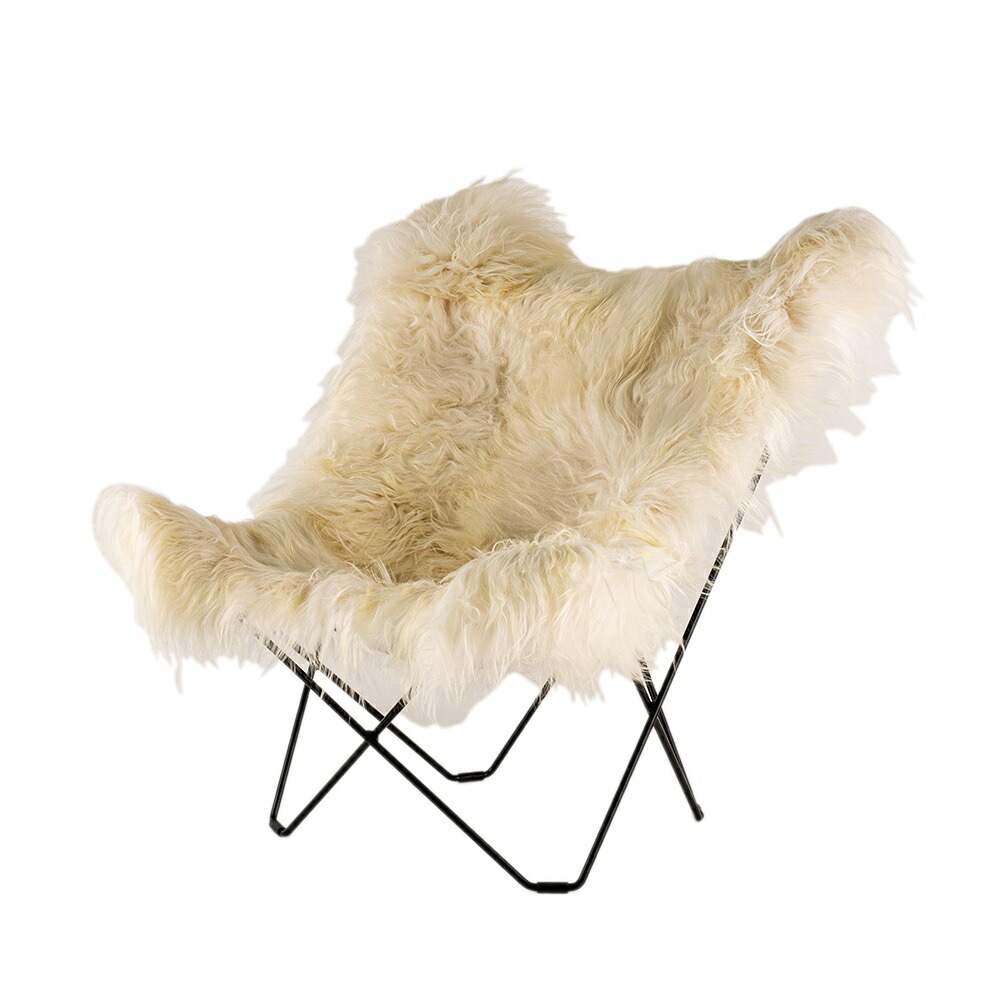 BKFチェア 椅子 バタフライチェア アイスランド マリポサ シープスキン ロング 北欧