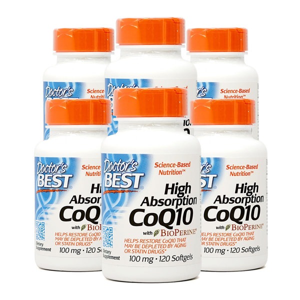 6set High Expection CoQ10 with Bio Perine 100 mg 120 Softgels