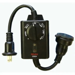 防雨型 光センサー タイマーコンセント 消灯設定時間付き イルミネーション 屋外用 (CDS24) [宅配B]