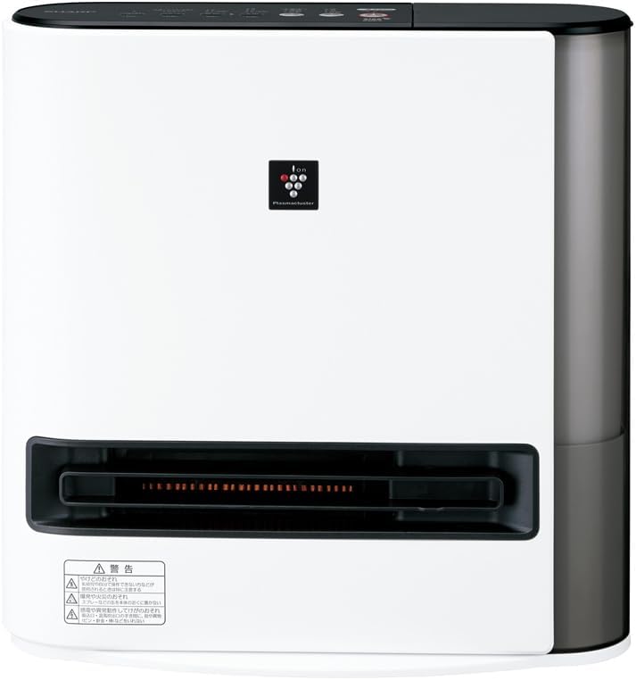 シャープ 加湿 セラミックヒーター HX-SK12-W 足元ロング温風 プラズマクラスター フィルター自動洗浄 加湿量 650mL/h 日本製